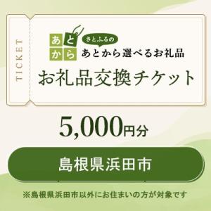 ふるさと納税 浜田市 島根県浜田市　お礼品交換チケット　5,000円分