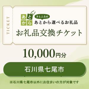 ふるさと納税 七尾市 石川県七尾市 お礼品交換チケット 10,000円分