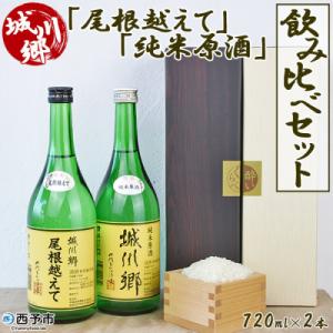 城川郷「尾根越えて」「純米原酒」 飲み比べセット720ml×2本