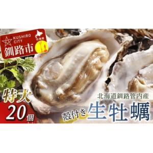 ふるさと納税 釧路市 生牡蠣20個入(釧路管内産特大サイズ120g〜150g)