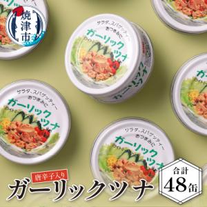 ふるさと納税 焼津市 ガーリックツナ48缶入(a30-047)