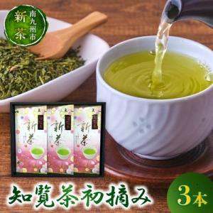 ふるさと納税 南九州市 【知覧茶新茶祭り】知覧茶初摘み3本入｜y-sf