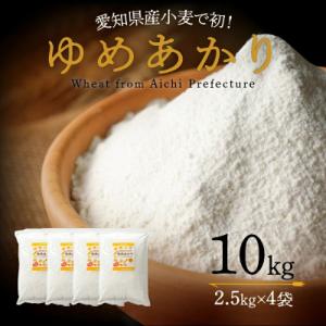 ふるさと納税 碧南市 【小麦粉】愛知県産 ゆめあかり 国産 パン用 強力粉 2.5kg×4袋(計10kg)H008-119