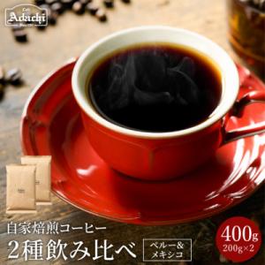 ふるさと納税 関市 カフェ・アダチ　厳選したオーガニックコーヒー(200g×2種類)詰め合わせ S1...