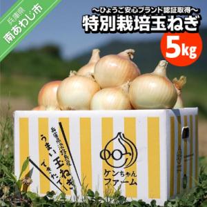 ＼うまい玉ねぎできたでー/特別栽培玉ねぎ5kg～ひょうご安心ブランド認証取得～ ◆配送7月～翌年1月