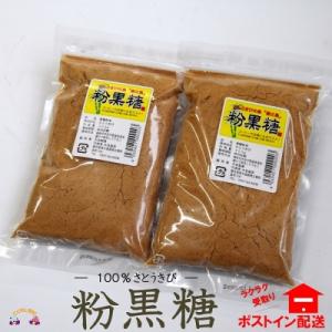 ふるさと納税 徳之島町 さとうきび畑の島から、太良製菓さんの粉黒糖(大)(2袋)