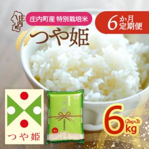 【定期便】<令和8年産>つや姫 2kg×3袋×6ヶ月 毎月 6kg 精米【11月下旬発送】