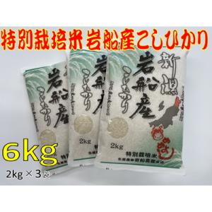 ふるさと納税 村上市 【令和3年産米】特別栽培米　岩船産コシヒカリ6kg A4102