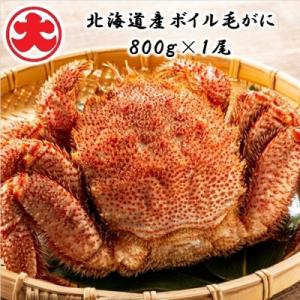 ふるさと納税 根室市 ボイル毛がに800g×1尾 B-01049