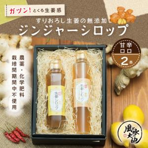 ふるさと納税 四万十市 無添加ジンジャーシロップ辛口・甘口