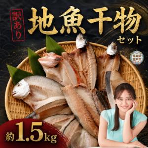 地魚 干物 詰め合わせセット 訳あり 約1.5kg 国産 ひもの サバ アジ 鯛 など
