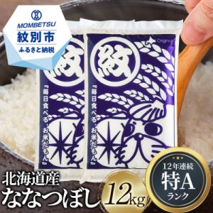 ふるさと納税 紋別市 令和4年産 北海道産ななつぼし12kg(6kg×2)