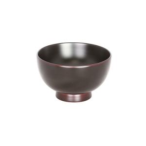 川連漆器　背高椀　溜内黒[B5801]
