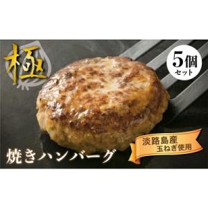ふるさと納税 洲本市 淡路島玉ねぎ100%使用 極・焼きハンバーグ 5個セット:GR01