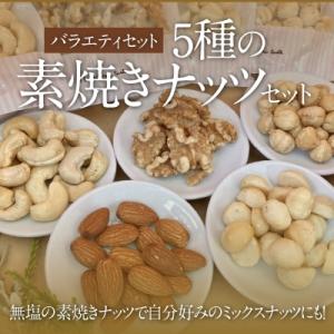 ふるさと納税 碧南市 【バラエティセット】5種類の素焼きナッツセット　H045-046