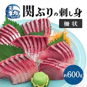 ふるさと納税 大分市 関ぶりの刺し身(柵状)　約600g_E04014