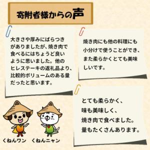 ふるさと納税 神埼市 【訳あり】佐賀牛ヒレ焼き...の詳細画像3