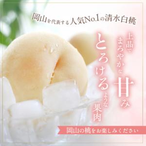 ふるさと納税 赤磐市 桃 清水 白桃 約3.7...の詳細画像1