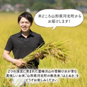 ふるさと納税 河北町 2022年3月上旬発送【緊急支援】無洗米はえぬき10kg　特A受賞【JAさがえ西村山】009d002
