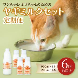 ふるさと納税 大分市 【定期便】ワンちゃん・ネコちゃんの為のヤギミルクセット(6回お届け)_T10034