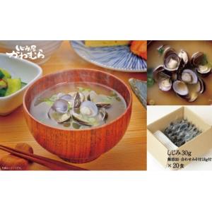 宍道湖産大和しじみ 無添加合わせ味噌汁(簡易タイプ)20食入【1-037】