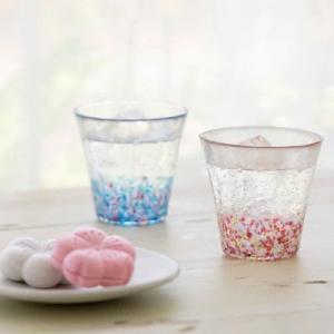 ふるさと納税 青森県 津軽びいどろ　にほんの色　グラスペア　春麗ら