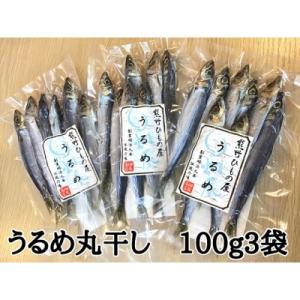 ふるさと納税 熊野市 熊野の老舗干物屋　畑辰商店【うるめ丸干し☆100g入り】×3袋