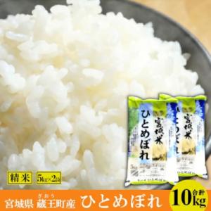 【令和7年産米】蔵王産ひとめぼれ10kg(精米・5kg×2)【04301-0241】