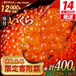 【さとふる限定寄附額】【14日以内発送】鱒 いくら 400g(200g×2p) 20564994