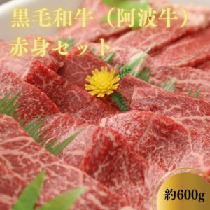 ふるさと納税 小松島市 黒毛和牛(阿波牛)赤身セット約600g