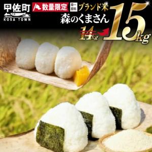 ふるさと納税 甲佐町 令和7年産新米『森のくまさん』15kg【配送指定可】【ZC】