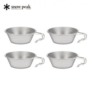ふるさと納税 三条市 スノーピーク ステンレスシェラカップ 4個セット E-203 キャンプ用品【0...