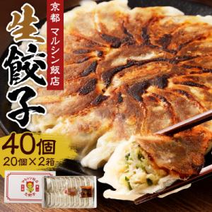 ふるさと納税 京都市 【マルシン飯店】京都・超行列店の生餃子(冷凍)40個入り(20個×2箱)｜y-sf