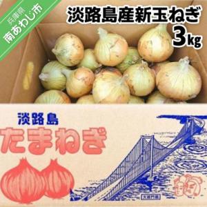 ふるさと納税 南あわじ市 淡路島産新玉ねぎ 3kg配送2月中旬〜
