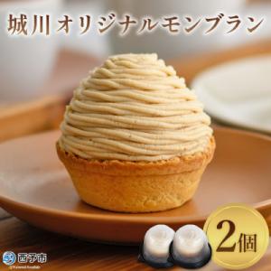 <城川オリジナルモンブラン(2個入)>　スイーツ　ケーキ　マロン　和栗　国産　愛媛
