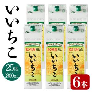 ふるさと納税 宇佐市 いいちこ パック 25度 1800ml 6本 【104304400】｜さとふる