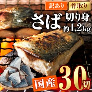 ふるさと納税 佐伯市 訳あり・さば 切り身(総計約1.2kg・30切)