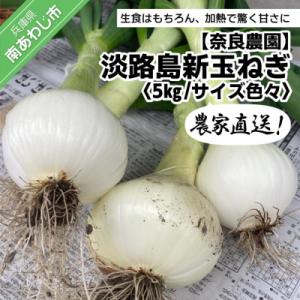 農家直送!【奈良農園】淡路島新玉ねぎ ≪5kgサイズ色々≫