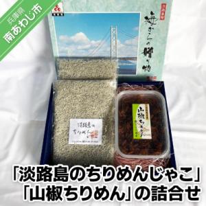 ふるさと納税 南あわじ市 【ご自宅用】<淡路島のちりめんじゃこ>と<山椒ちりめん>の詰合せ｜y-sf