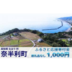 ふるさと納税 奈半利町 【応援寄附金】高知県奈半利町 1口 1000円 返礼品なしのご寄附【奈半利町役場】999999-1