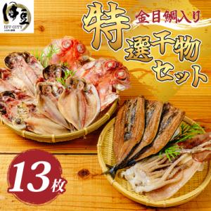 【伊豆 ミツダ水産】特選ひものセット(13枚入)