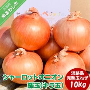 大地の恵み!淡路島の完熟玉ねぎ【シャーロットオニオン　輝玉(キラ玉)】10kg【6月中旬から配送】