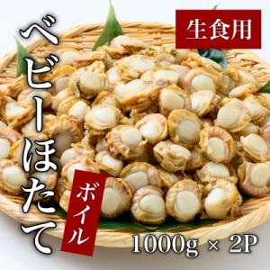 ふるさと納税 函館市 道水 ボイルベビーホタテ(生食用)2KG(1kg×2袋) プロトン凍結_HD1...