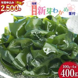 ふるさと納税 気仙沼市 新芽わかめ 400g(約100g×4袋) [かわむら家