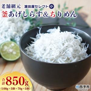 ふるさと納税 西予市 &lt;老舗網元　濱田屋セレクト釜あげしらす・ちりめんセット(小)&gt;　食べ比べ　詰合...