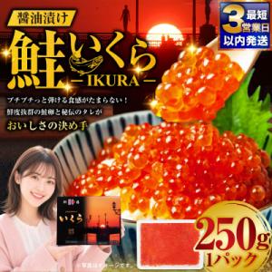 【最短3営業日以内発送】鮭 いくら 醤油漬け 250g×1パック F5F-0097