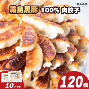 ふるさと納税 下関市 訳あり 霧島黒豚肉100%肉餃子 12粒×10パック(120粒) 冷凍 小分け 黒豚餃子 IR004｜y-sf