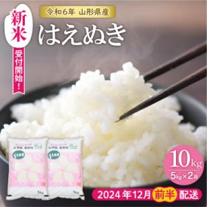 ふるさと納税 東根市 【令和6年産 先行受付】はえぬき10kg (2024年12月前半送付)JA提供...