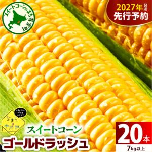 【先行受付】北海道十勝芽室町 スイートコーンゴールドラッシュ20本 me001-020c-26