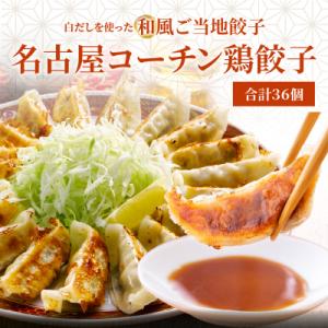 白だしの元祖 七福醸造の白だし使用 名古屋コーチン鶏餃子 36個入  H001-093